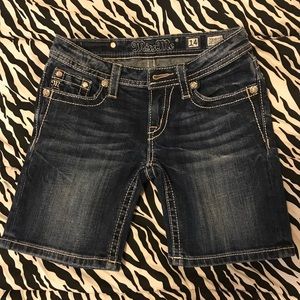 Miss Me mid length shorts